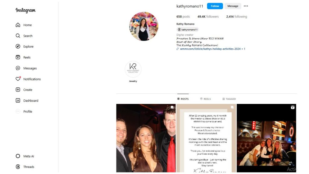 Kathy Romano Instagram